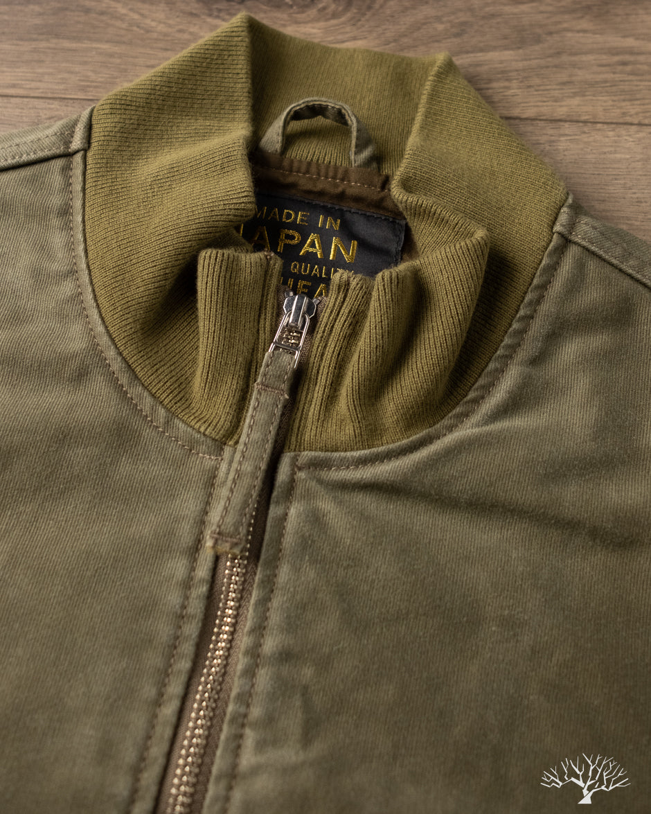 Iron Heart IHM-47-ODG - 12oz Whipcord Tanker Jacket - Olive Drab Green