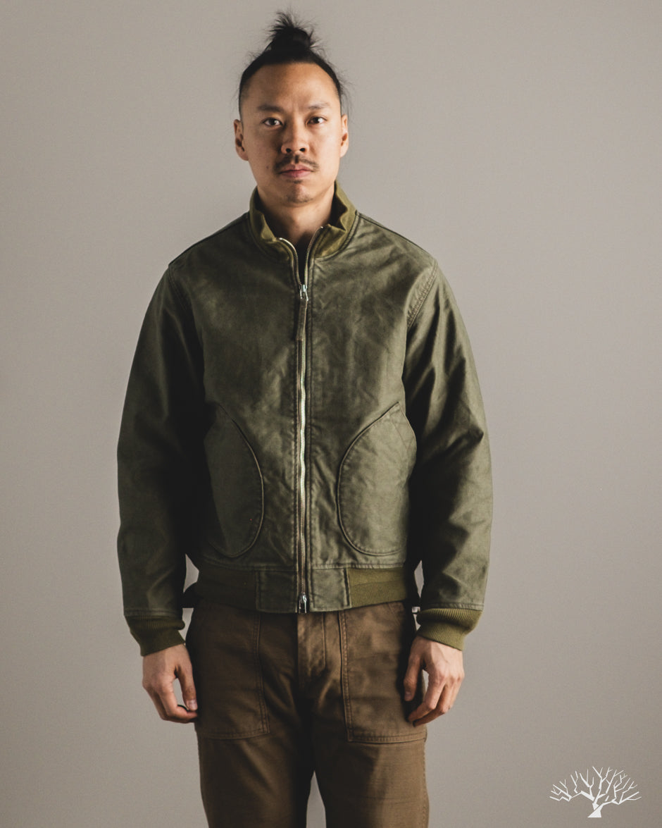 Iron Heart IHM-47-ODG - 12oz Whipcord Tanker Jacket - Olive Drab Green