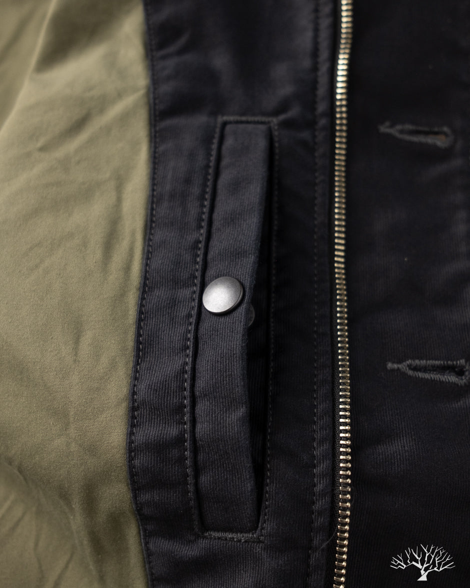 Iron Heart IHM-48-BLK - Lightweight Whipcord N1 Deck Jacket - Black