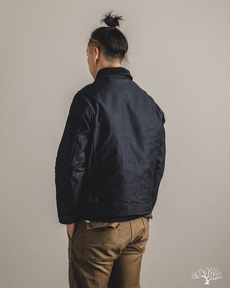 Iron Heart IHM-48-BLK - Lightweight Whipcord N1 Deck Jacket - Black