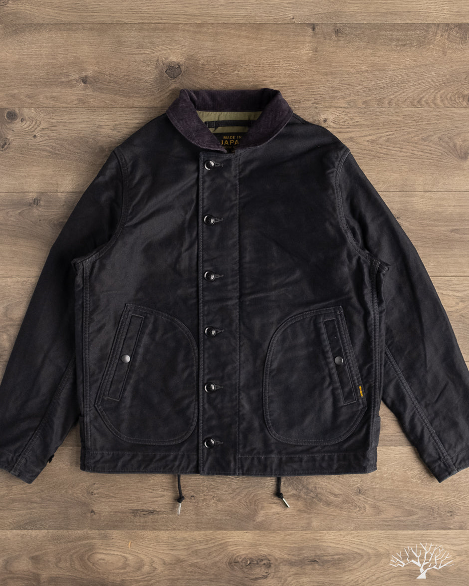 Iron Heart IHM-48-BLK - Lightweight Whipcord N1 Deck Jacket - Black