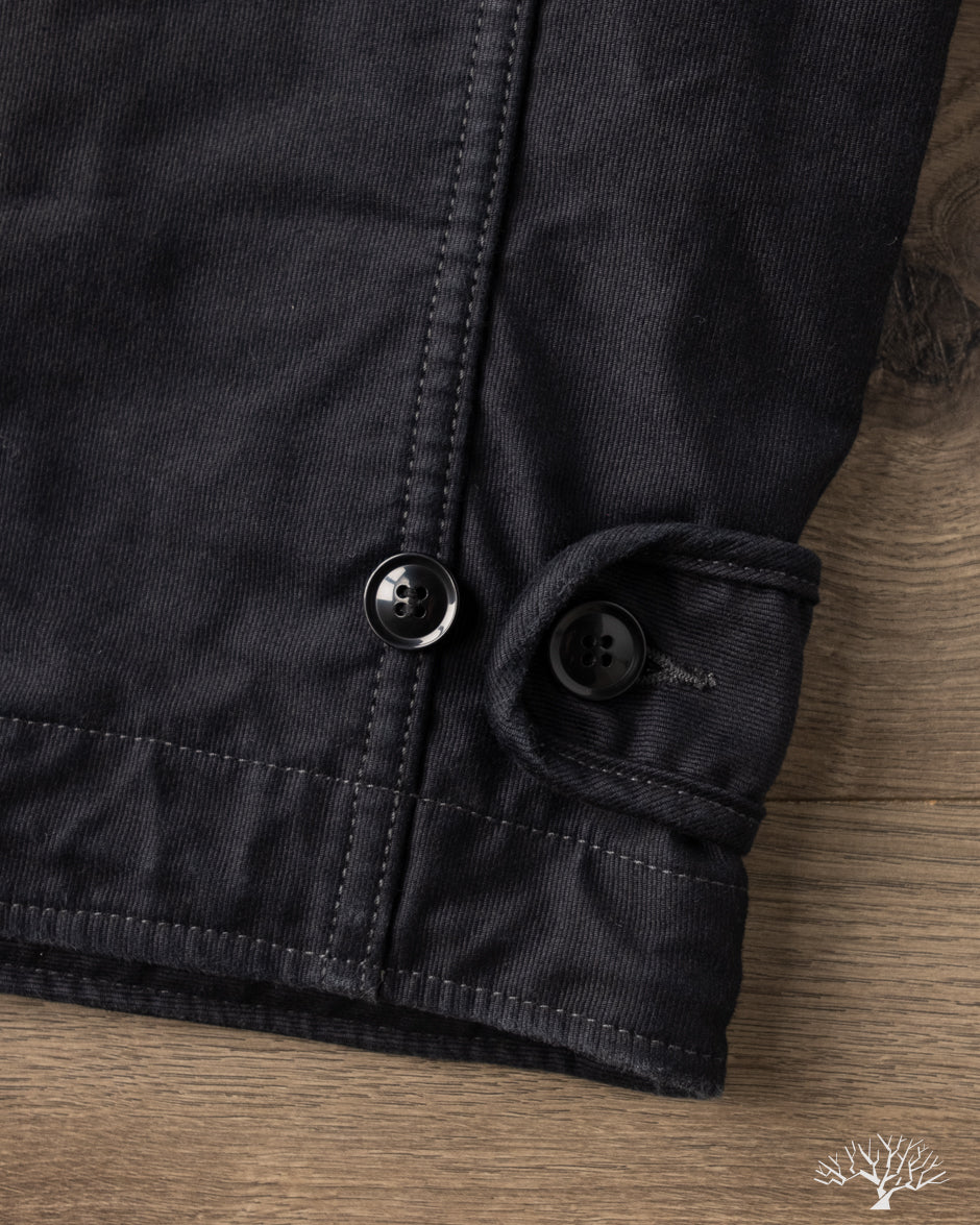 Iron Heart IHM-48-BLK - Lightweight Whipcord N1 Deck Jacket - Black