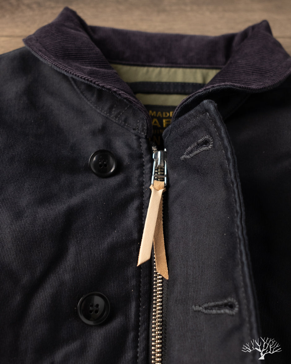 Iron Heart IHM-48-BLK - Lightweight Whipcord N1 Deck Jacket - Black