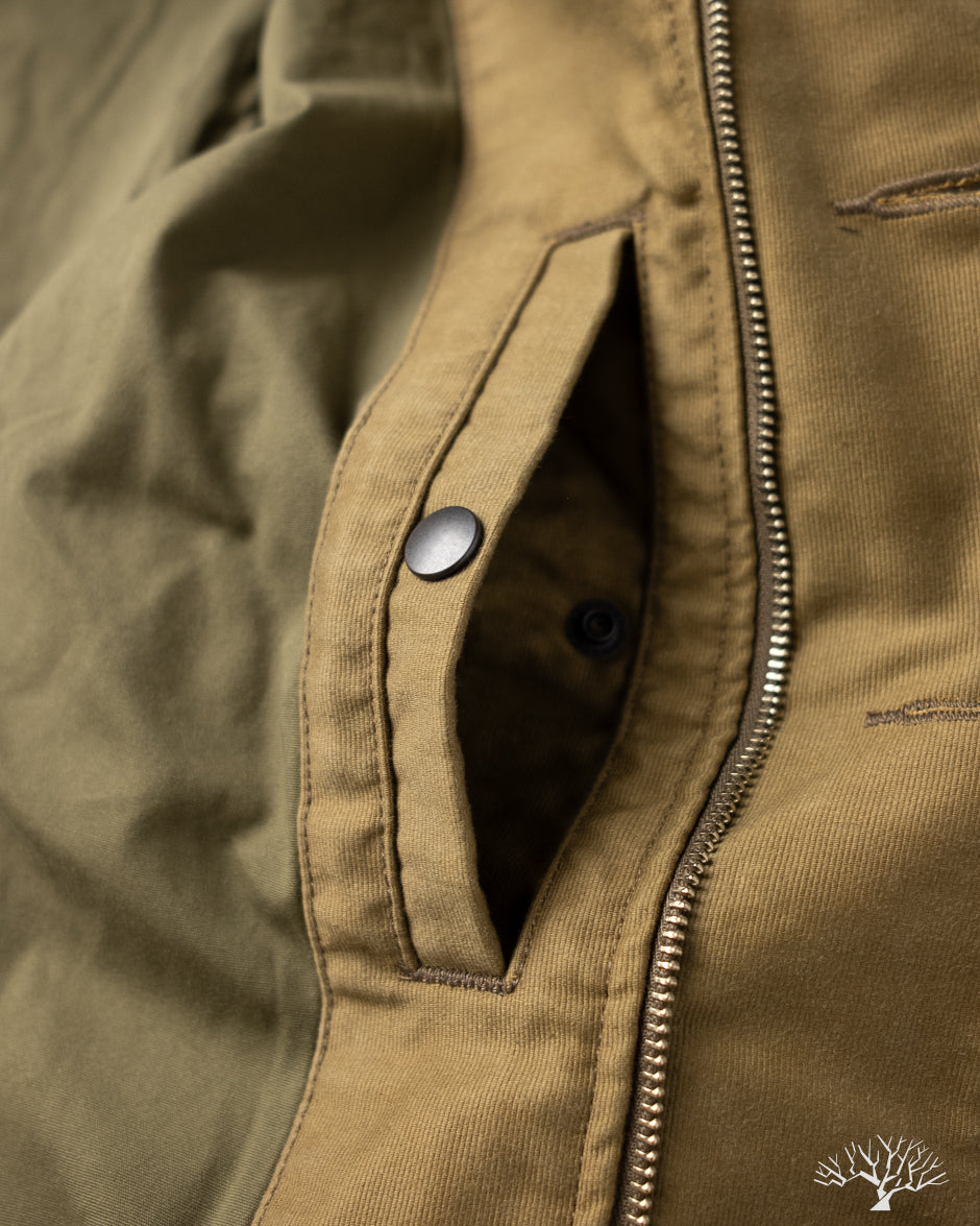 Iron Heart IHM-48-KHA - Lightweight Whipcord N1 Deck Jacket - Khaki