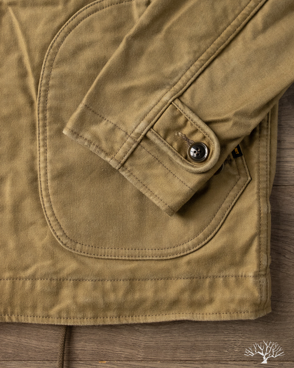 Iron Heart IHM-48-KHA - Lightweight Whipcord N1 Deck Jacket - Khaki