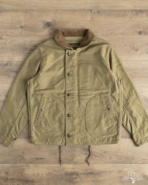 Iron Heart IHM-53-ODG - 12oz Whipcord Lightweight N1 Deck Jacket - Olive Drab Green