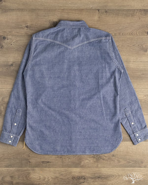 Iron Heart - IHSH-13-BLU - 10oz Selvedge Chambray Single Yoke