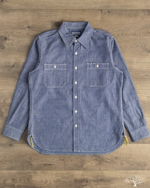 Iron Heart - IHSH-21-BLU - 10oz Selvedge Chambray Work Shirt