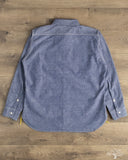 Iron Heart IHSH-21-BLU - 10oz Selvedge Chambray Work Shirt - Blue