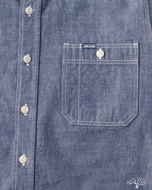 Iron Heart - IHSH-21-BLU - 10oz Selvedge Chambray Work Shirt