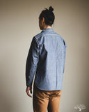 Iron Heart IHSH-21-BLU - 10oz Selvedge Chambray Work Shirt - Blue