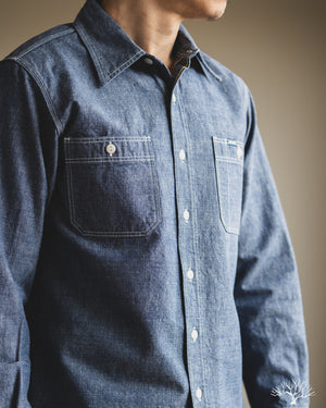 Iron Heart - IHSH-21-BLU - 10oz Selvedge Chambray Work Shirt