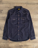 Iron Heart IHSH-227-IND - 12oz Wabash CPO Shirt - Indigo