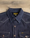 Iron Heart IHSH-227-IND - 12oz Wabash CPO Shirt - Indigo