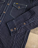 Iron Heart IHSH-227-IND - 12oz Wabash CPO Shirt - Indigo