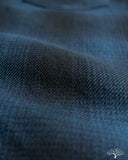 Iron Heart IHSH-264-NAV - UHF Ombré Check Western Shirt - Navy/Black