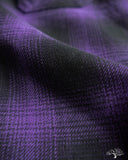 Iron Heart IHSH-265-PUR - Ultra Heavy Flannel Ombré Check Work Shirt - Purple/Black