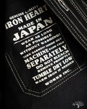 Iron Heart IHSH-266-BLK - 12oz Wabash Work Shirt - Black