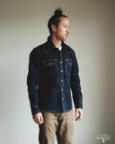 Iron Heart IHSH-292-IND - 18oz Vintage Selvedge Denim CPO Shirt - Indigo