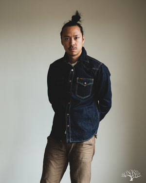 Iron Heart - IHSH-292-IND - 18oz Vintage Selvedge Denim CPO Shirt