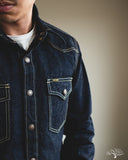 Iron Heart IHSH-292-IND - 18oz Vintage Selvedge Denim CPO Shirt - Indigo