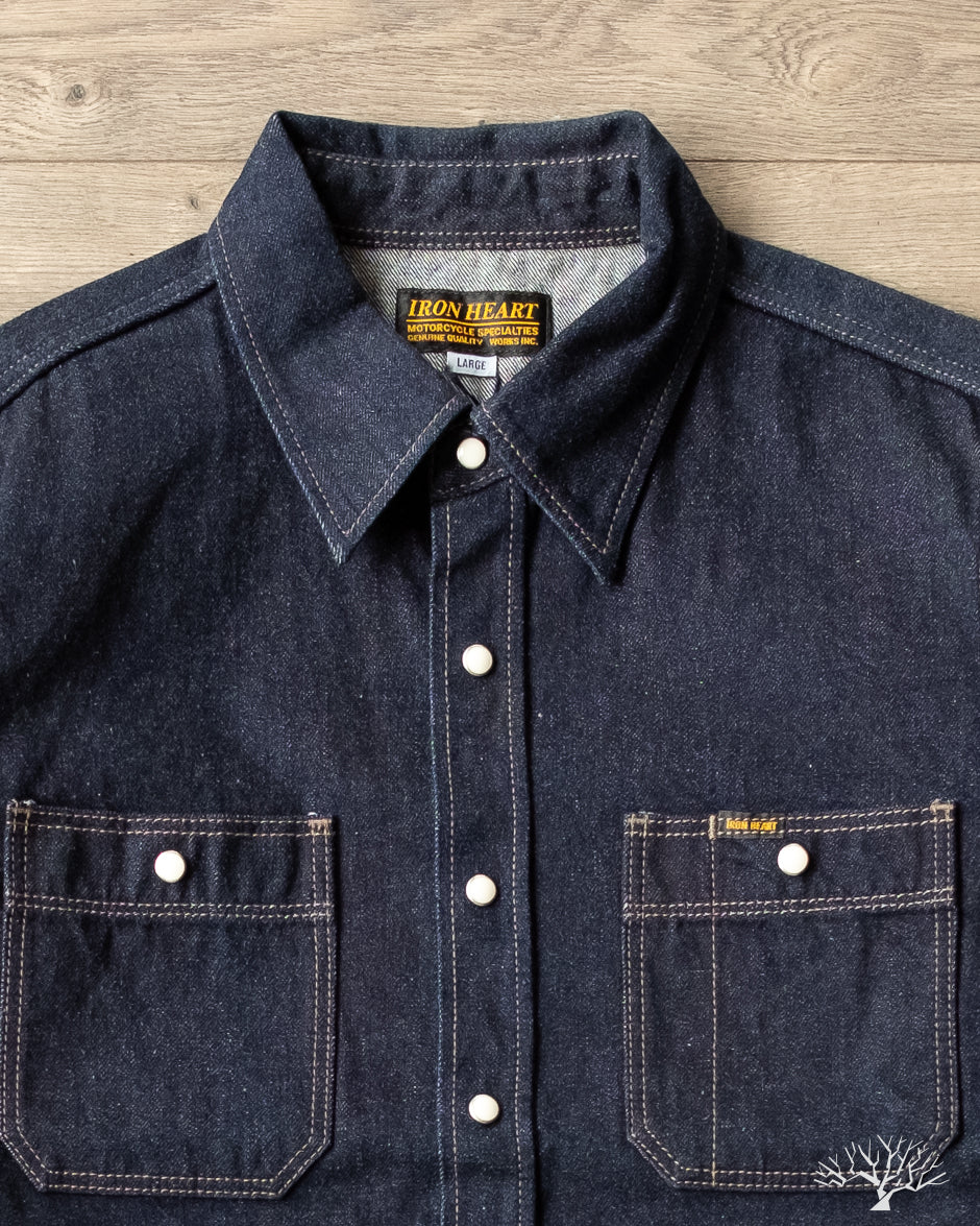 Iron Heart - IHSH-326-IND - 12oz Selvedge Denim Snap Work Shirt ...