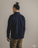 Iron Heart IHSH-326-IND - 12oz Selvedge Denim Snap Work Shirt - Indigo