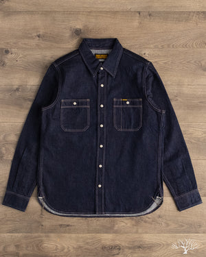 Iron Heart - IHSH-326-IND - 12oz Selvedge Denim Snap Work Shirt