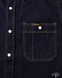 Iron Heart IHSH-326-IND - 12oz Selvedge Denim Snap Work Shirt - Indigo