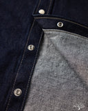 Iron Heart IHSH-326-IND - 12oz Selvedge Denim Snap Work Shirt - Indigo