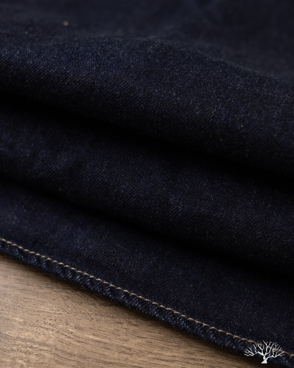 Iron Heart IHSH-326-IND - 12oz Selvedge Denim Snap Work Shirt - Indigo