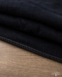 Iron Heart IHSH-326-OD - 12oz Selvedge Denim Snap Work Shirt - Indigo Overdyed Black