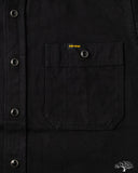 Iron Heart IHSH-338-BLK - 12oz Black Selvedge Denim Work Shirt