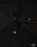 Iron Heart IHSH-338-BLK - 12oz Black Selvedge Denim Work Shirt