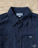 Iron Heart IHSH-358-IND - 5oz Dobby Cloth Work Shirt - Indigo