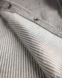 Iron Heart IHSH-421-IND - 12oz Hickory Stripe CPO Shirt - Indigo
