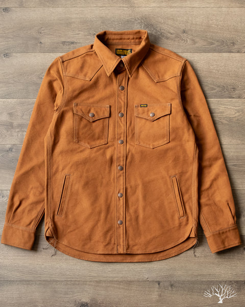 Iron Heart - IHSH-422-BRN - 17oz Cotton Duck CPO Shirt - Brown