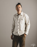 Iron Heart IHSH-423-IVO - Oxford Cloth Work Overshirt - Ivory