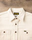 Iron Heart IHSH-423-IVO - Oxford Cloth Work Overshirt - Ivory