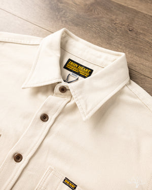 Iron Heart - IHSH-423-IVO - Oxford Cloth Work Overshirt - Ivory