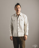 Iron Heart IHSH-423-IVO - Oxford Cloth Work Overshirt - Ivory