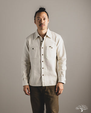 Iron Heart - IHSH-423-IVO - Oxford Cloth Work Overshirt - Ivory