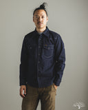 Iron Heart IHSH-424-IND - 8.5oz Herringbone Stripe Western Shirt - Indigo