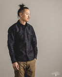 Iron Heart IHSH-426-BLK - 12oz Military Moleskin Western Shirt - Black