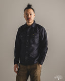 Iron Heart IHSH-426-BLK - 12oz Military Moleskin Western Shirt - Black