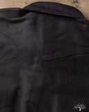 Iron Heart IHSH-426-BLK - 12oz Military Moleskin Western Shirt - Black