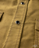 Iron Heart IHSH-426-KHA - 12oz Military Moleskin Western Shirt - Khaki