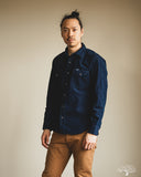 Iron Heart IHSH-438-IND - 7.5oz Selvedge Corduroy Western Shirt - Indigo