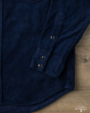 Iron Heart IHSH-438-IND - 7.5oz Selvedge Corduroy Western Shirt - Indigo