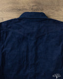 Iron Heart IHSH-438-IND - 7.5oz Selvedge Corduroy Western Shirt - Indigo